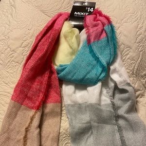 MIXIT multicolor oblong scarf